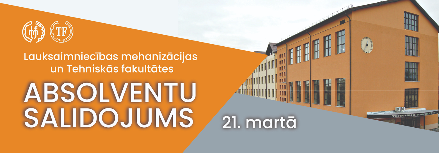 TF Fakultates salidojuma banneris, absolventu salidojums 21. martā